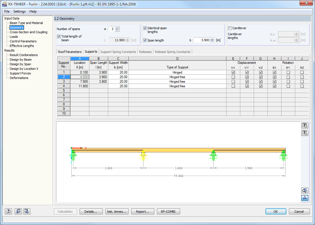 Finestra 1.2 Geometria (supporto)