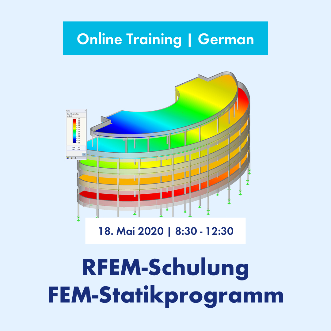 RFEM programma di analisi strutturale | Modello dell'edificio