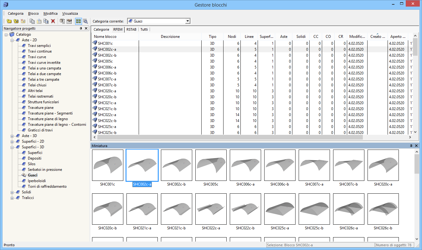 Blockmanager für RFEM und RSTAB