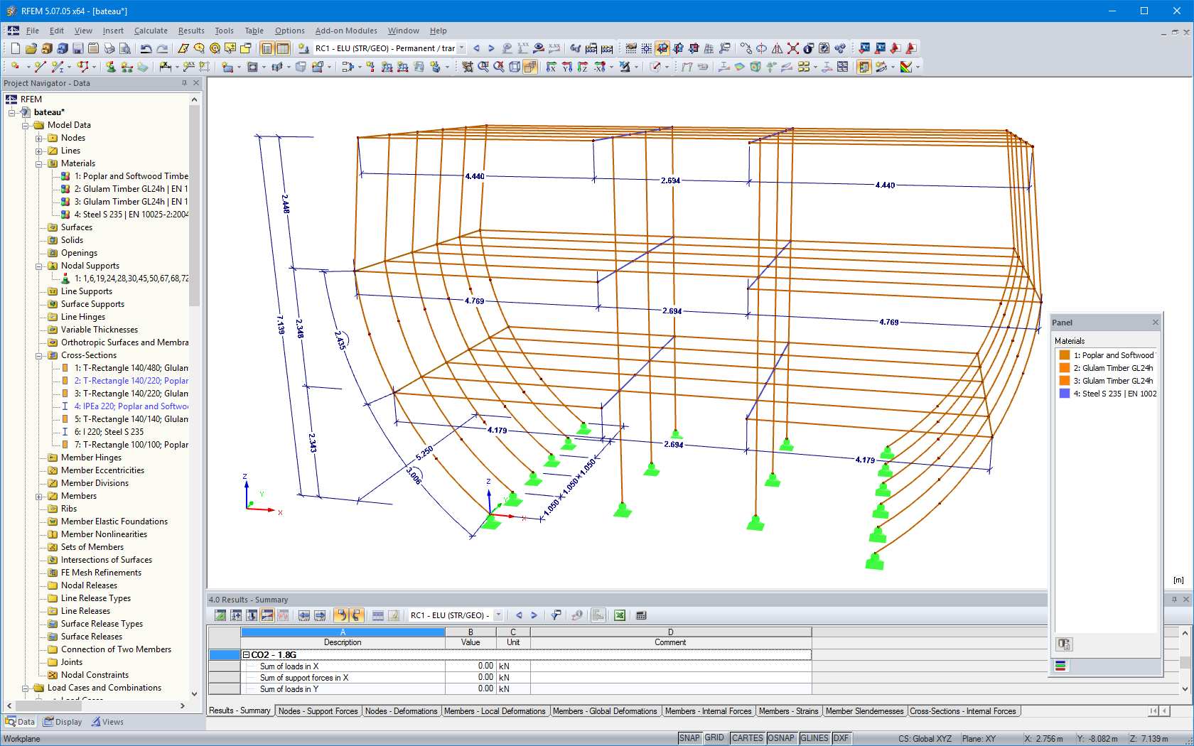 Modello Wireframe con quote