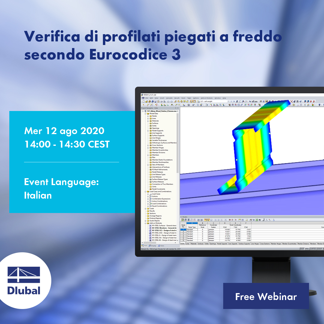 Verifica di profilati piegati a freddo secondo Eurocodice 3