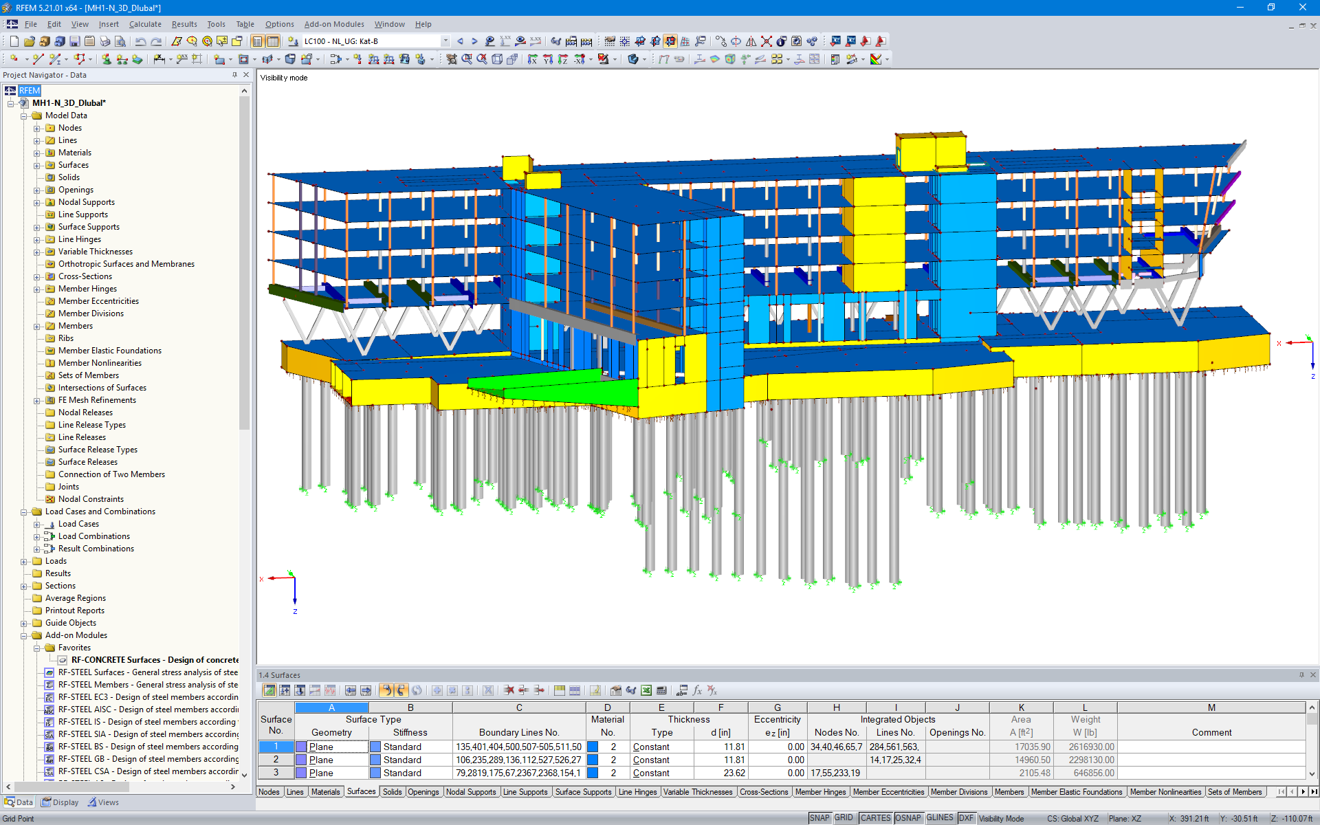 Modello 3D del Funke Media Office su RFEM (© FCP - Fritsch, Chiari & Partner ZT GmbH)