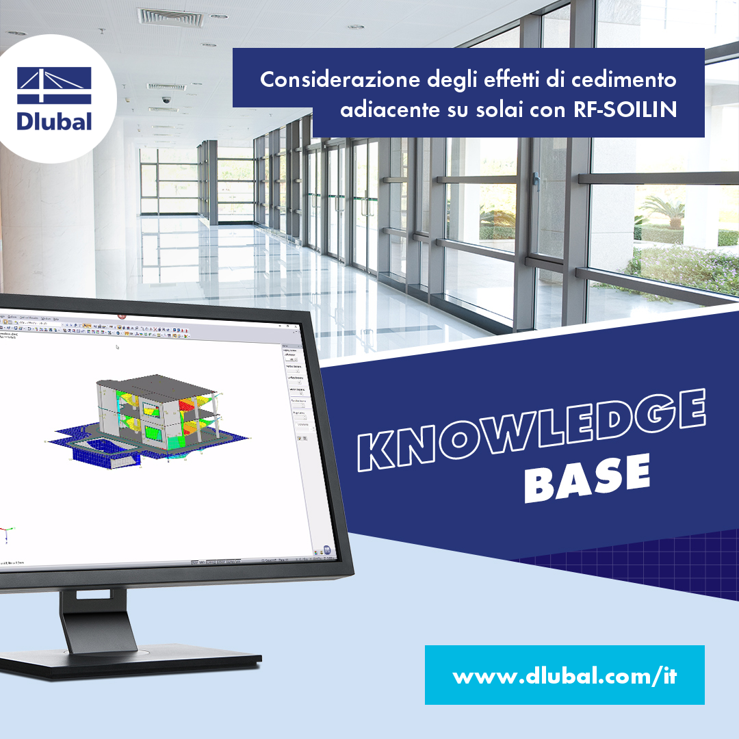 Considerazione degli effetti di cedimento adiacente su solai con RF-SOILIN