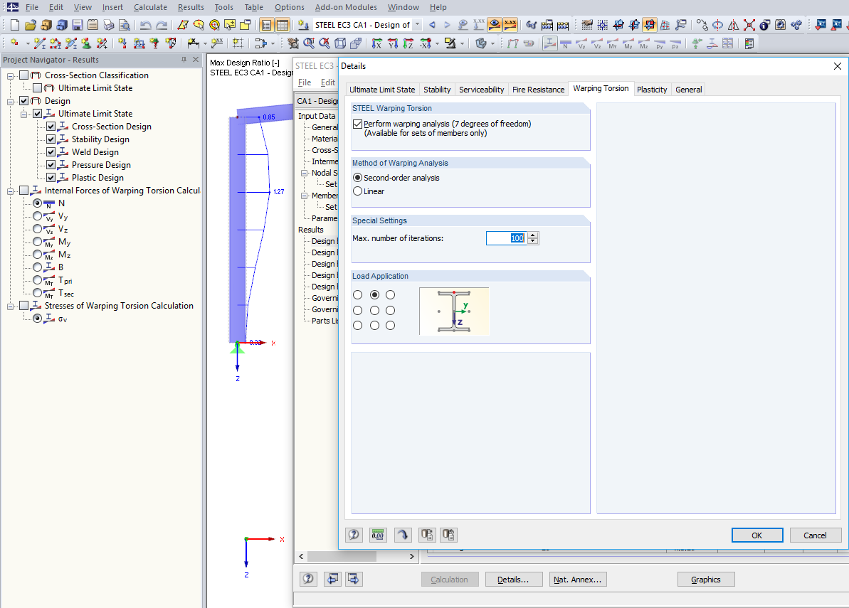 Analisi di deformazione in STEEL-EC3