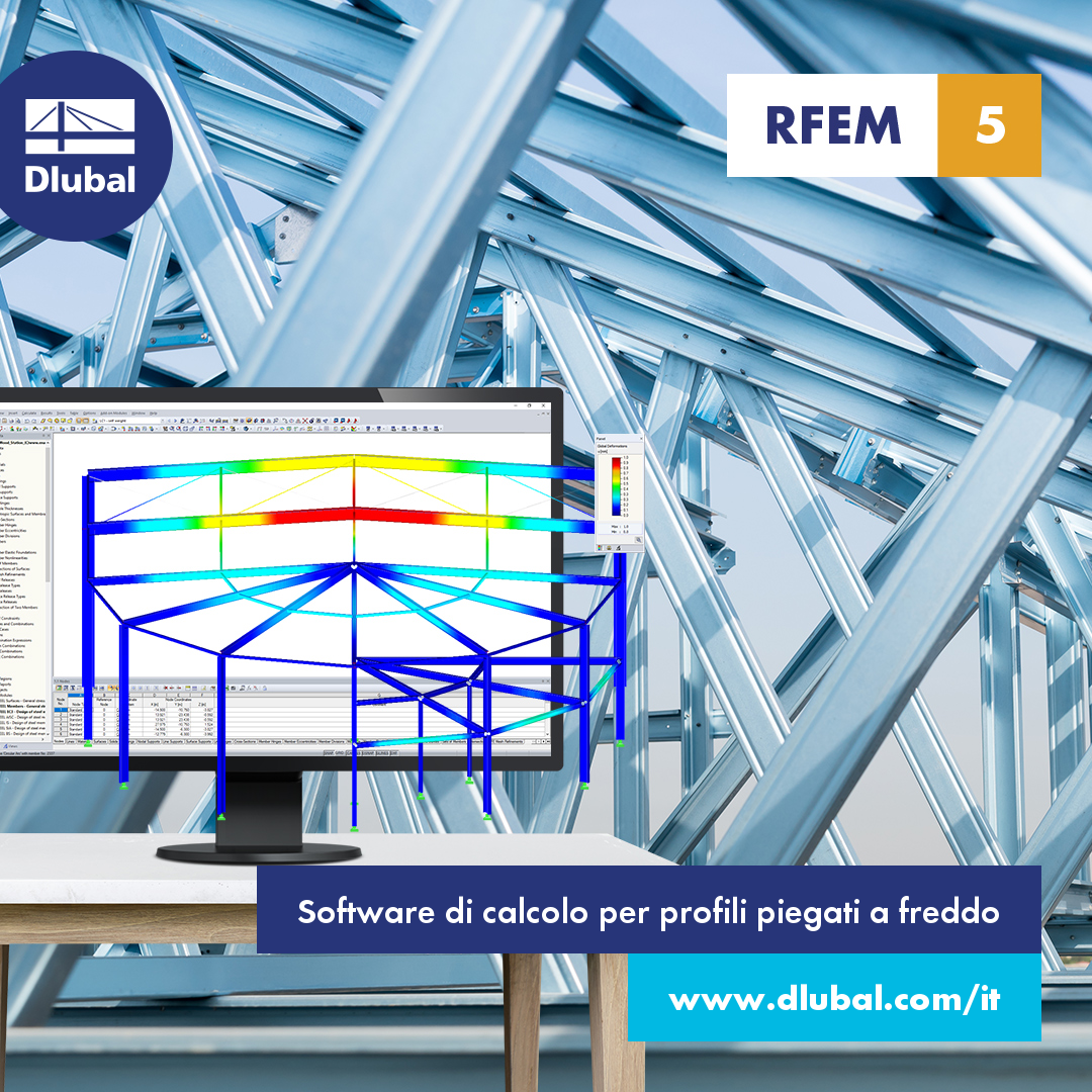 Software di calcolo per profili piegati a freddo