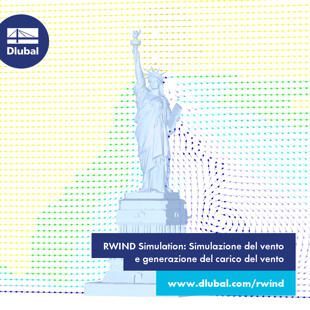 RWIND Simulation: Simulazione del vento\ne generazione del carico del vento