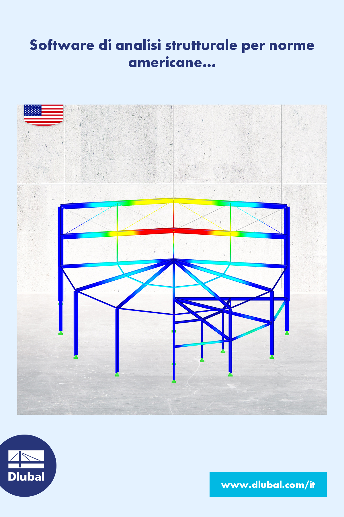 Software di analisi strutturale per norme americane\n (AISC, ACI, AWC, ADM, ASCE 7, IBC)