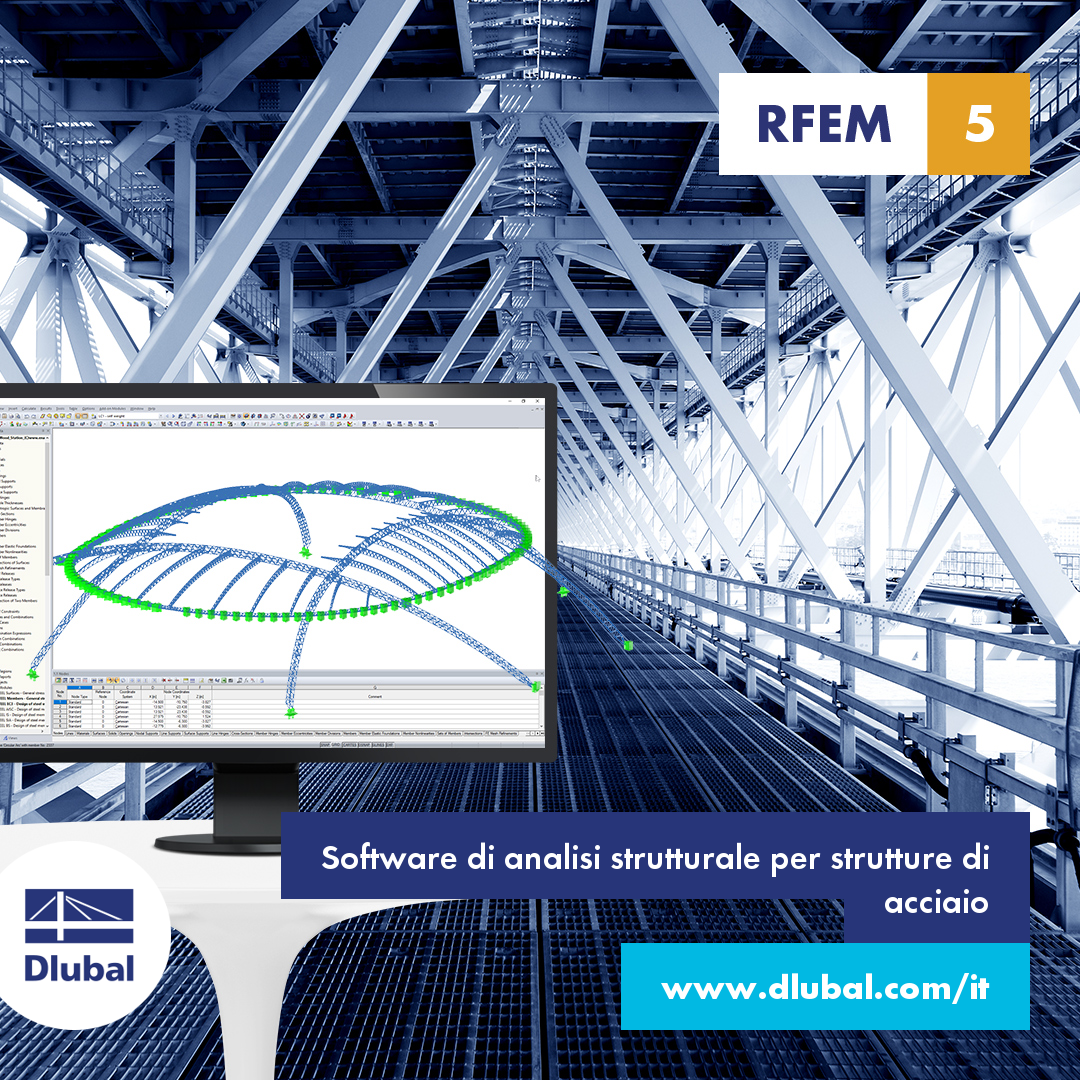 Software di analisi strutturale per strutture di acciaio