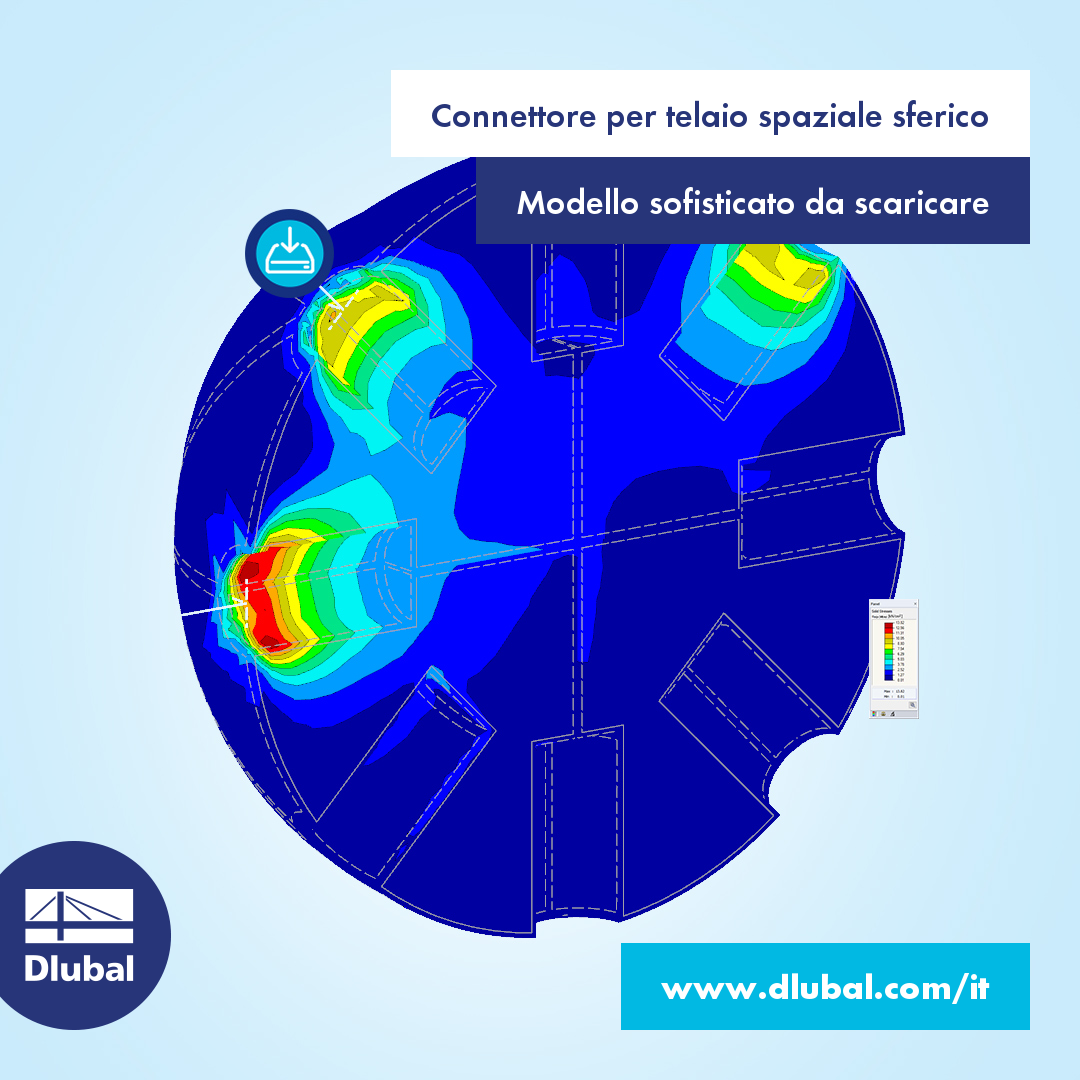 Connettore per telaio spaziale sferico