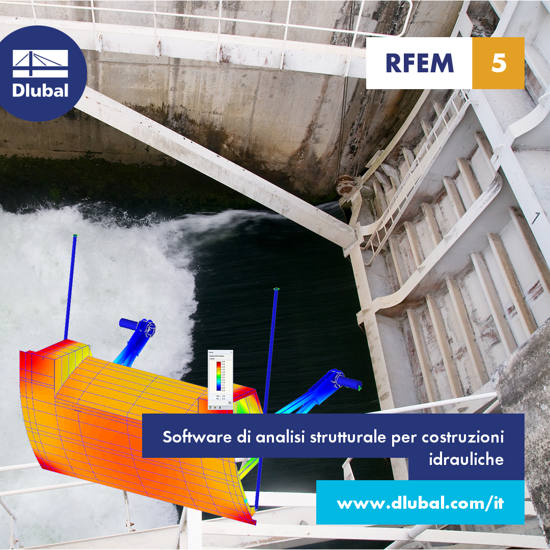 Software di analisi strutturale per costruzioni idrauliche