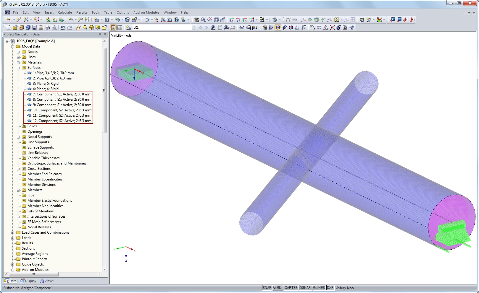 Componenti in Data Navigator