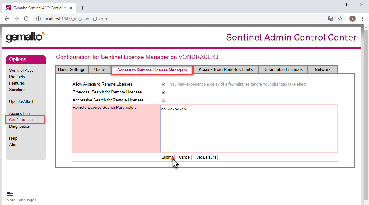 ACC - Server di configurazione per IP