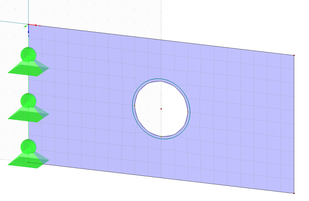 Dimensioni mesh EF impostate con sufficiente precisione