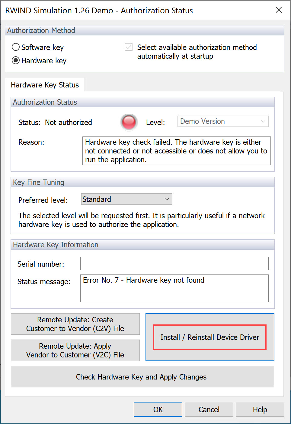 Installazione del driver del dispositivo