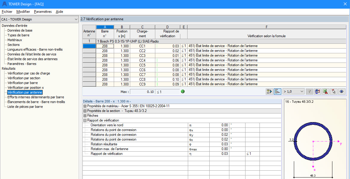 Finestra 2.7 Progettazione tramite antenna