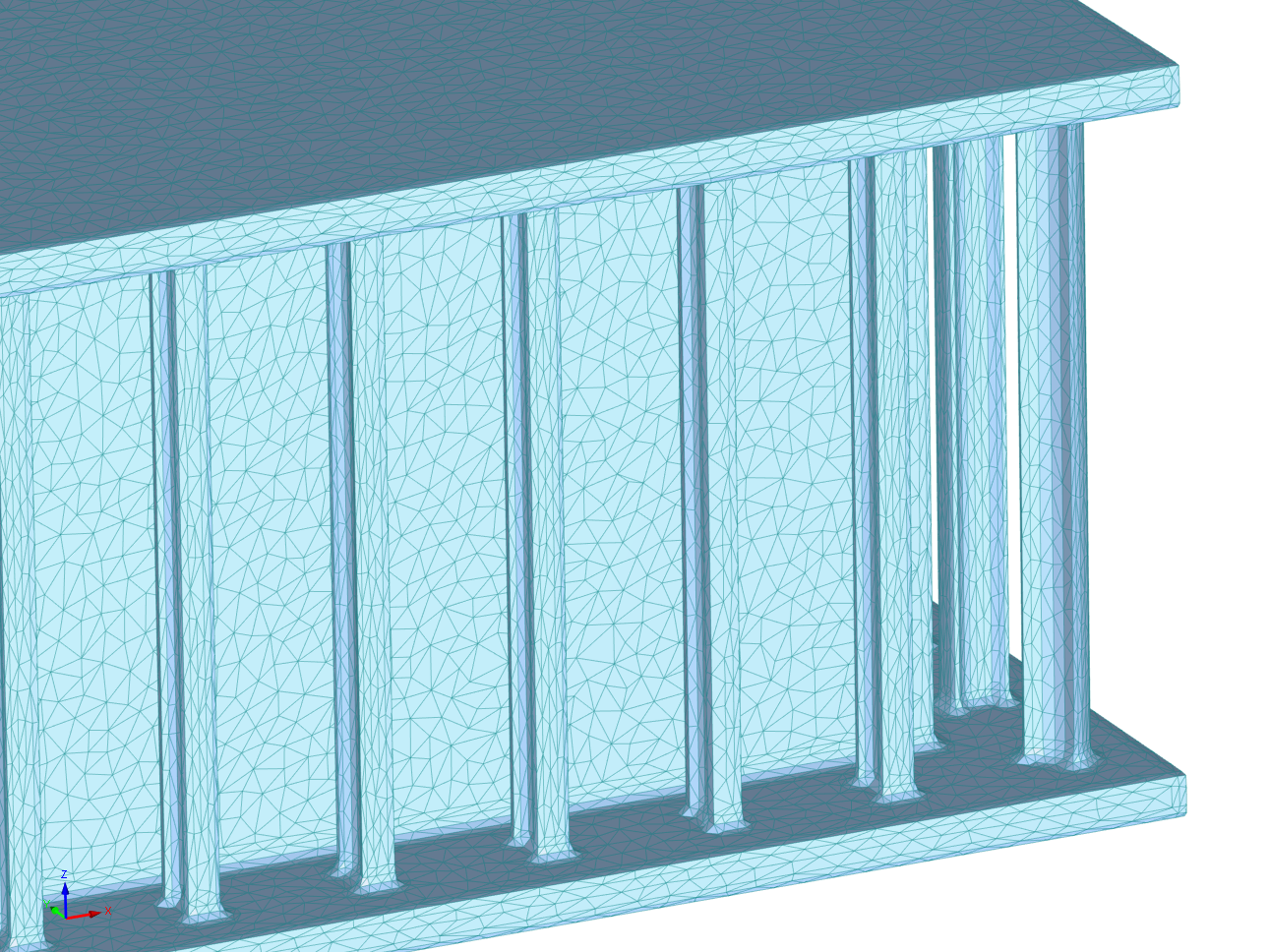 Geometria della mesh di avvolgimento ottimizzata con numero ridotto di elementi