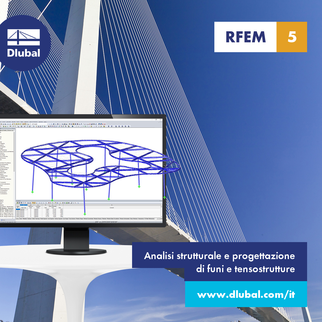 Analisi strutturale e progettazione\n di funi e tensostrutture