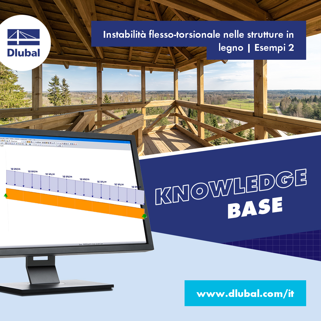 instabilità flesso-torsionale nelle strutture in legno | Esempi 2