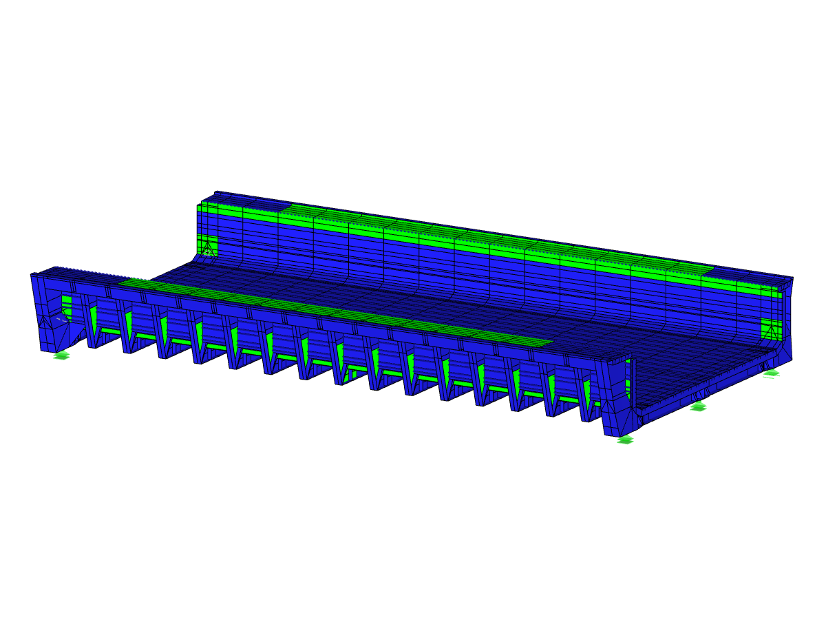 Ponte a depressione in RFEM (© Meyer + Schubart VBI)