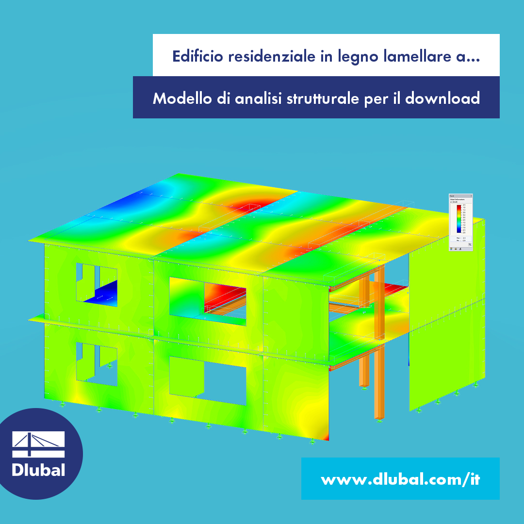 Edificio residenziale in legno lamellare a strati incrociati