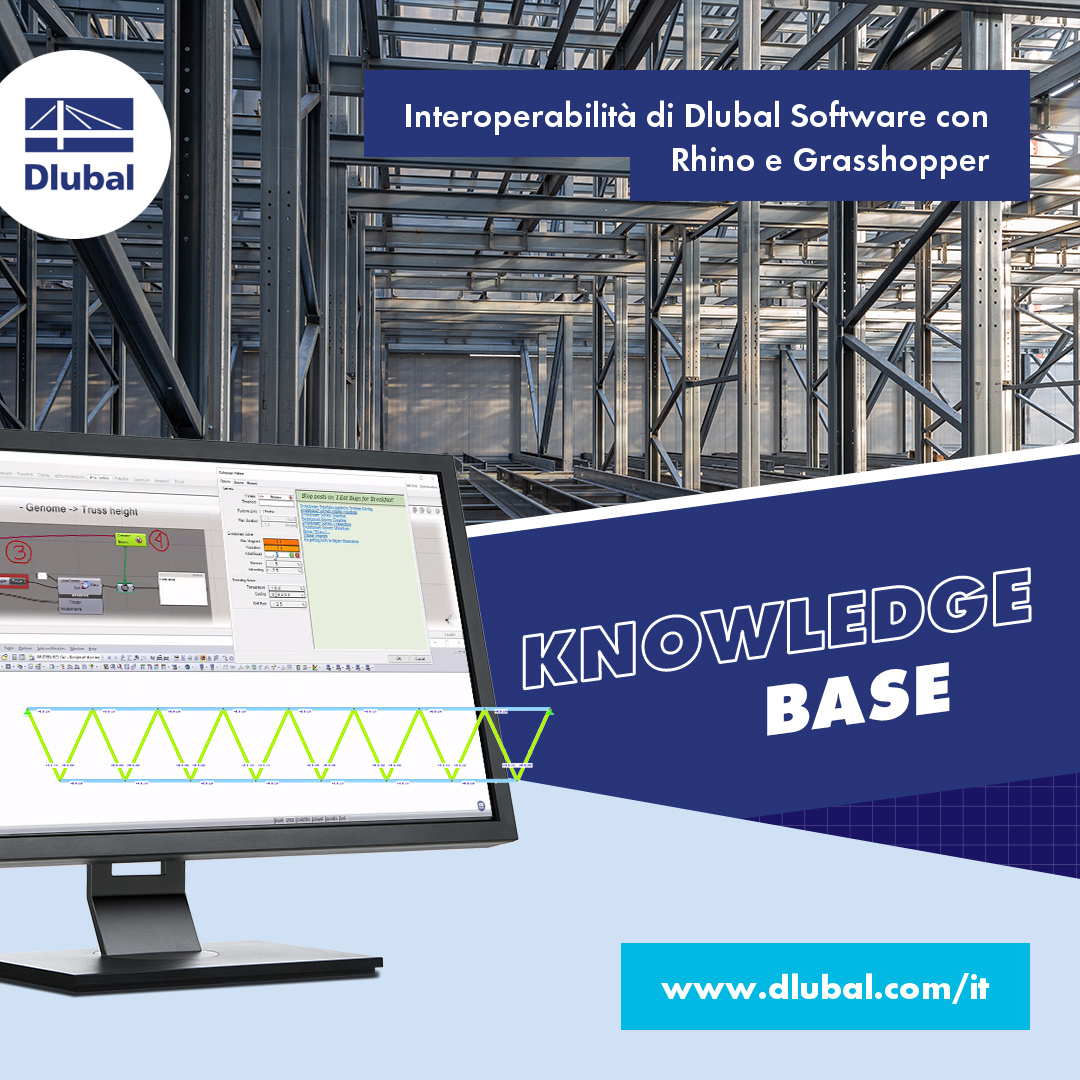 Interoperabilità del software Dlubal con Rhino\n & Grasshopper