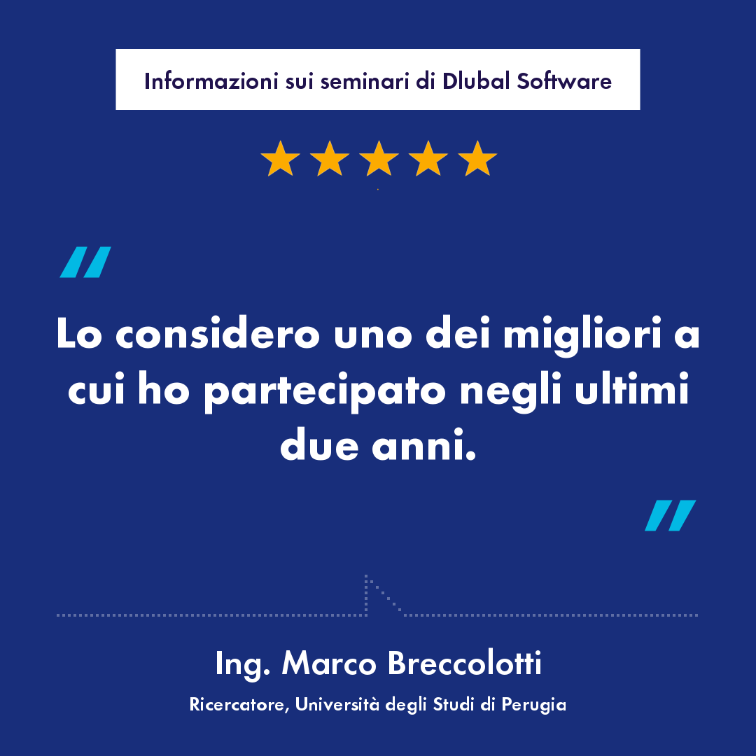 Informazioni sui seminari di Dlubal Software