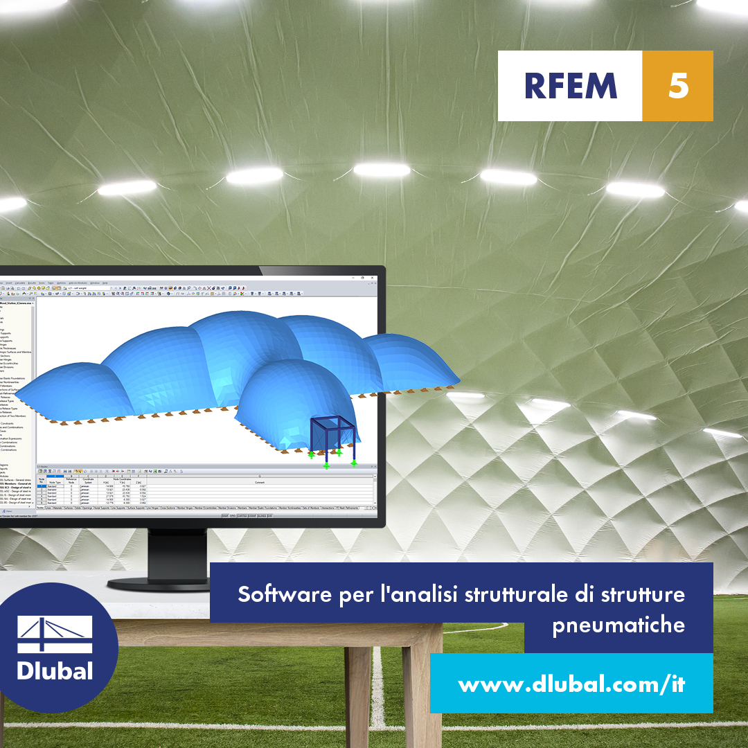 Software per l'analisi strutturale di strutture pneumatiche