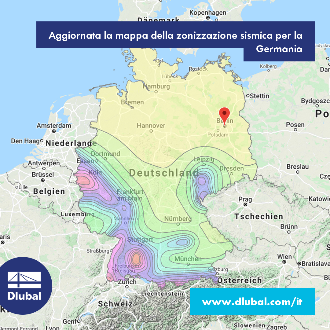 Aggiornata la mappa della zonizzazione sismica per la Germania