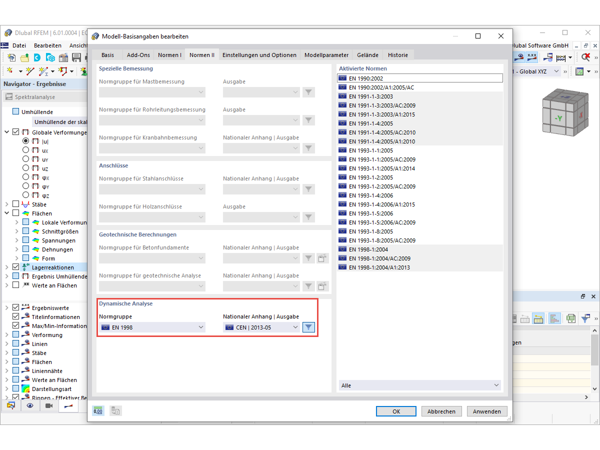 FAQ 005116 | Come posso eseguire un'analisi sismica in RFEM 6 e RSTAB 9?