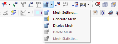 'Pulsante elenco mesh'
