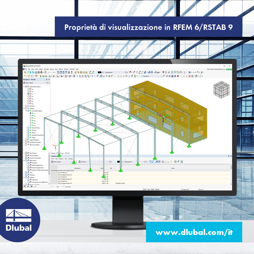 Proprietà di visualizzazione in RFEM 6/RSTAB 9