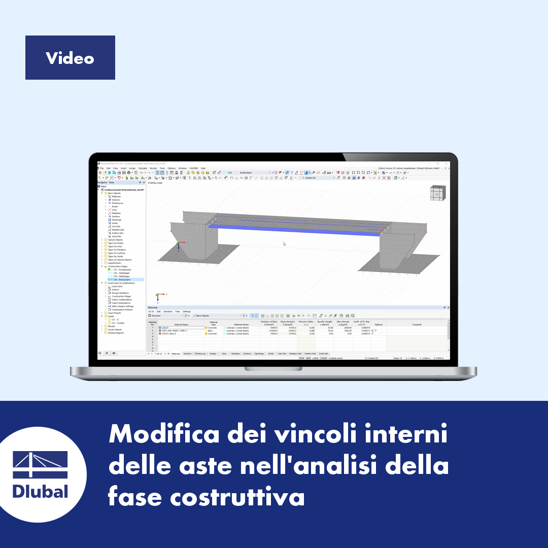 Software agli elementi finiti RFEM e software di analisi strutturale RSTAB