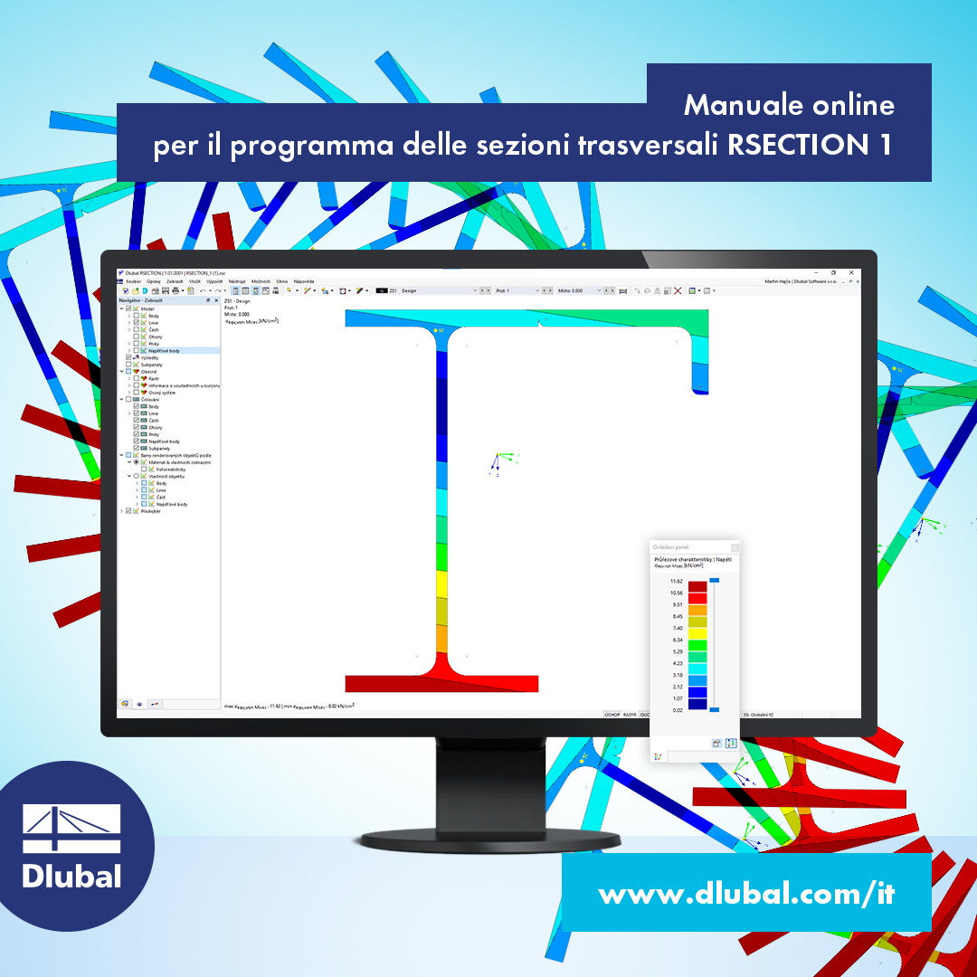 Manuale online \n per il programma delle sezioni trasversali RSECTION 1