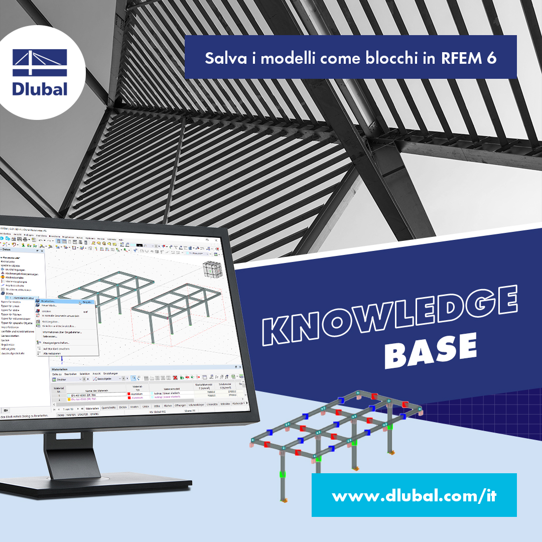 Salva i modelli come blocchi in RFEM 6