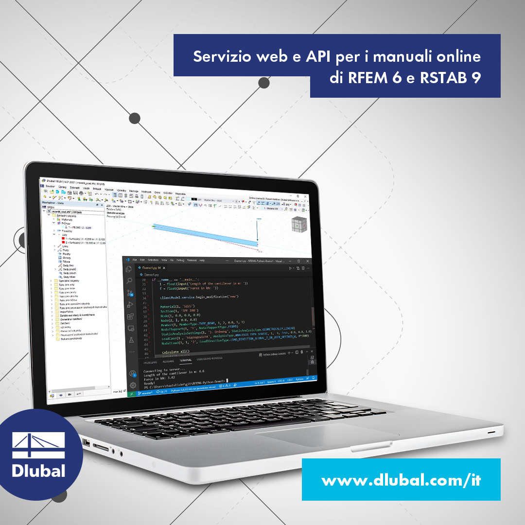 Manuale online Webservice & amp; API per RFEM 6 e RSTAB 9