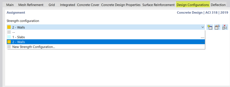 Selezione della configurazione di progetto