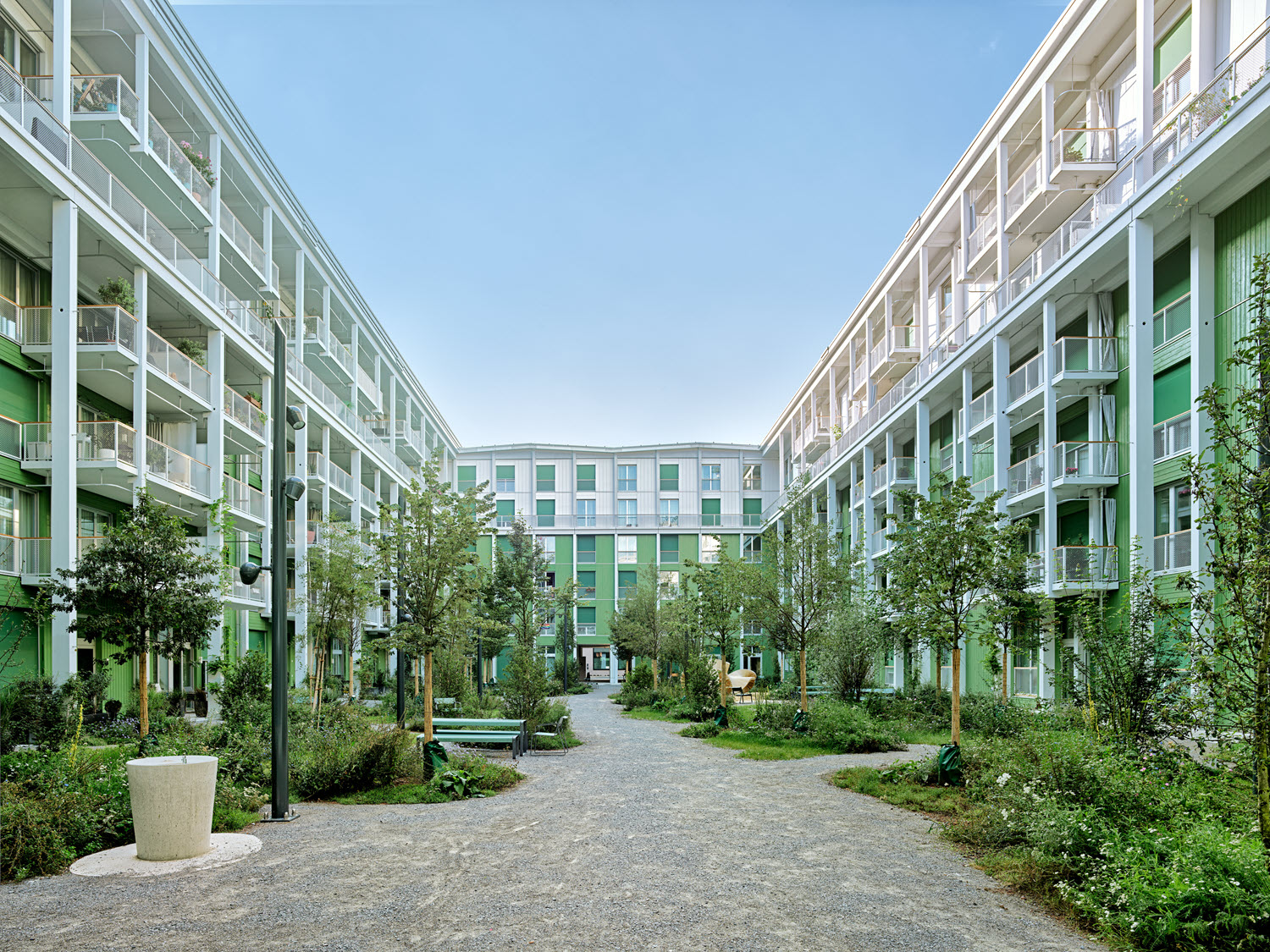 Edificio del cortile interno "Crocodile" (© Jürg Zimmermann)