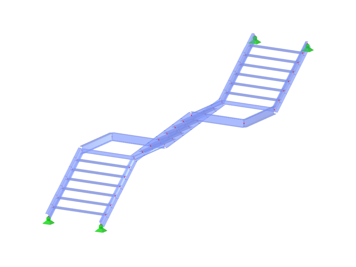 ID Modello 3053 | STS006-a | Scale | Tre Voli | Forma a Z | Su-Destra, Su-Sinistra