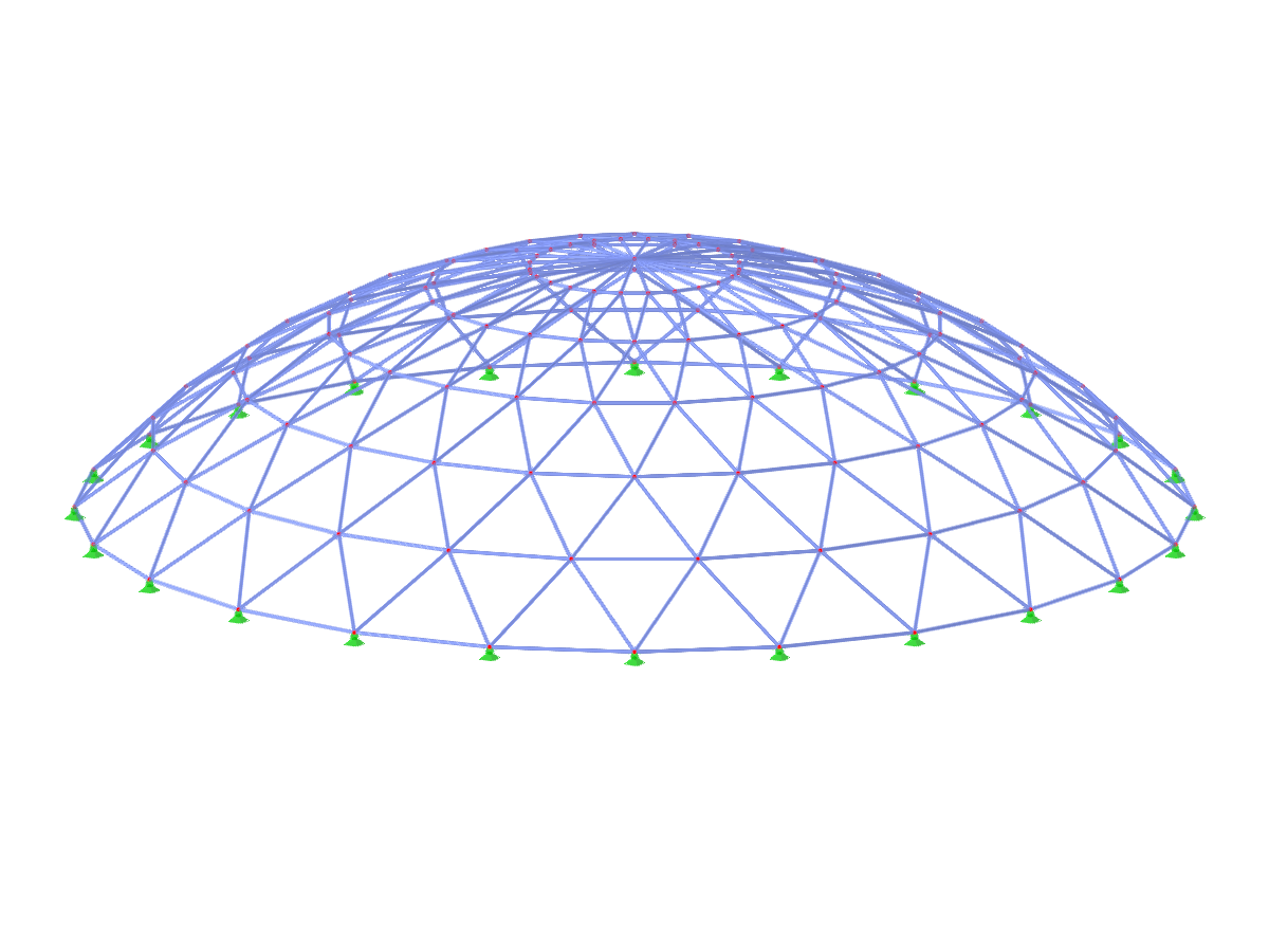 ID modello 3625 | TSC007 | Sistema di travi reticolari per piani sferici