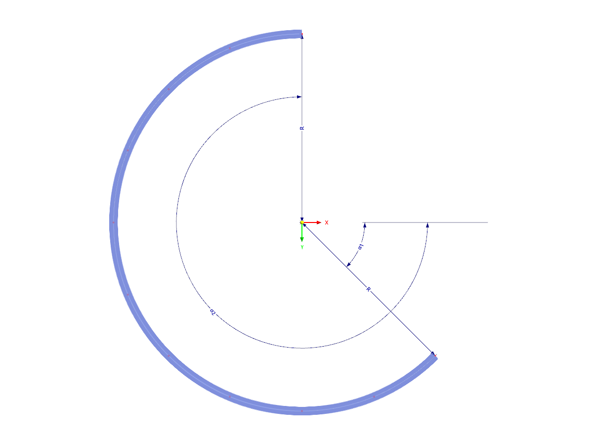 Modello 003115 | CRC001-b | Trave ad arco con parametri