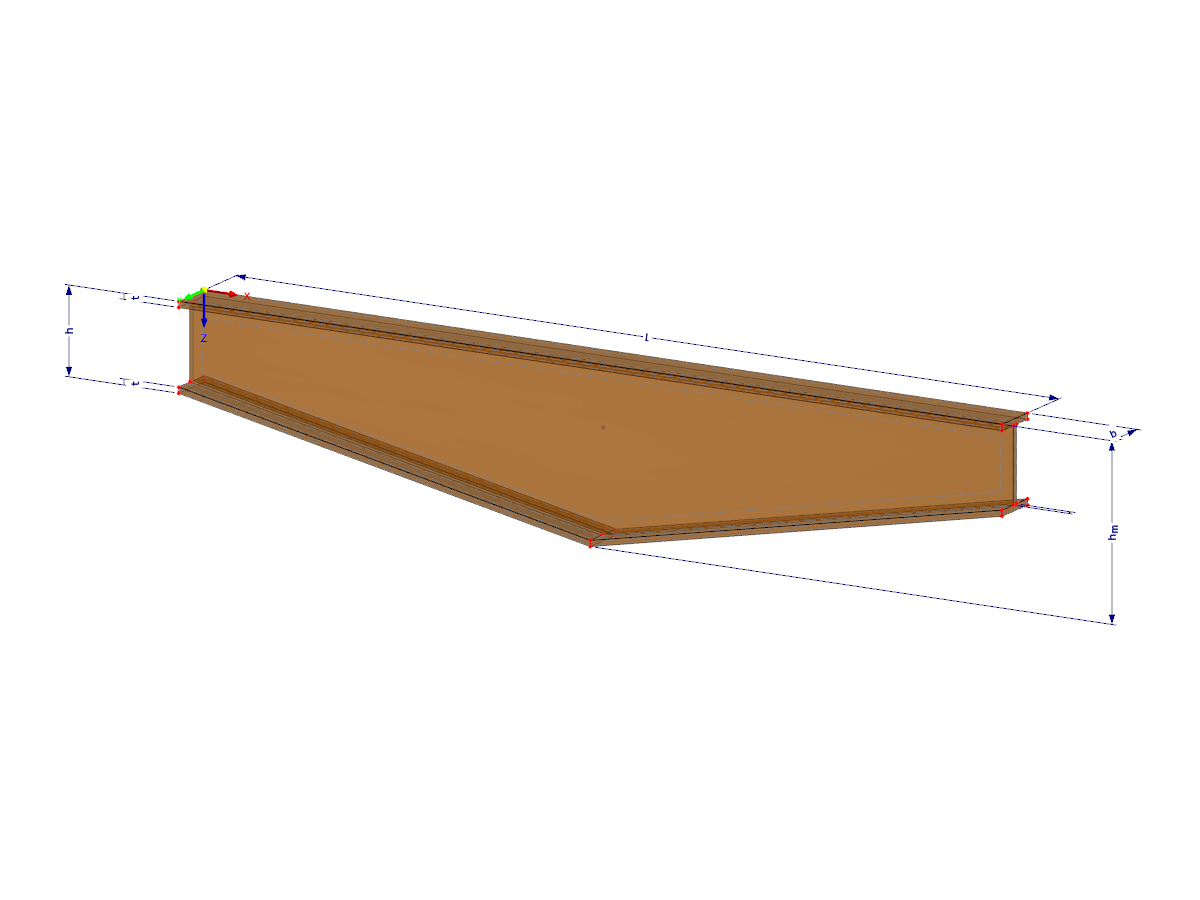 Modello 003141 | FBG004-b | Sezione a I con parametri