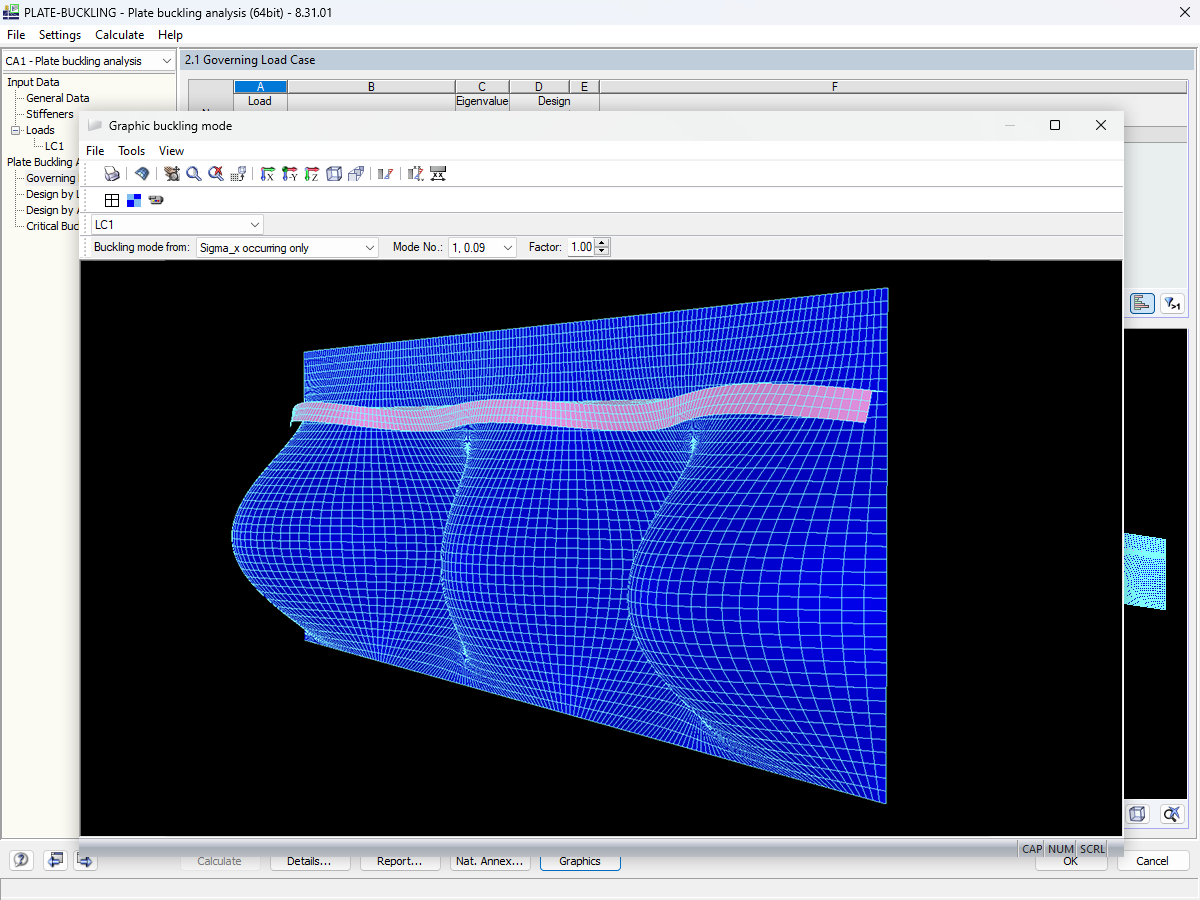 Modulo aggiuntivo RF-/PLATE-BUCKLING per RFEM/RSTAB