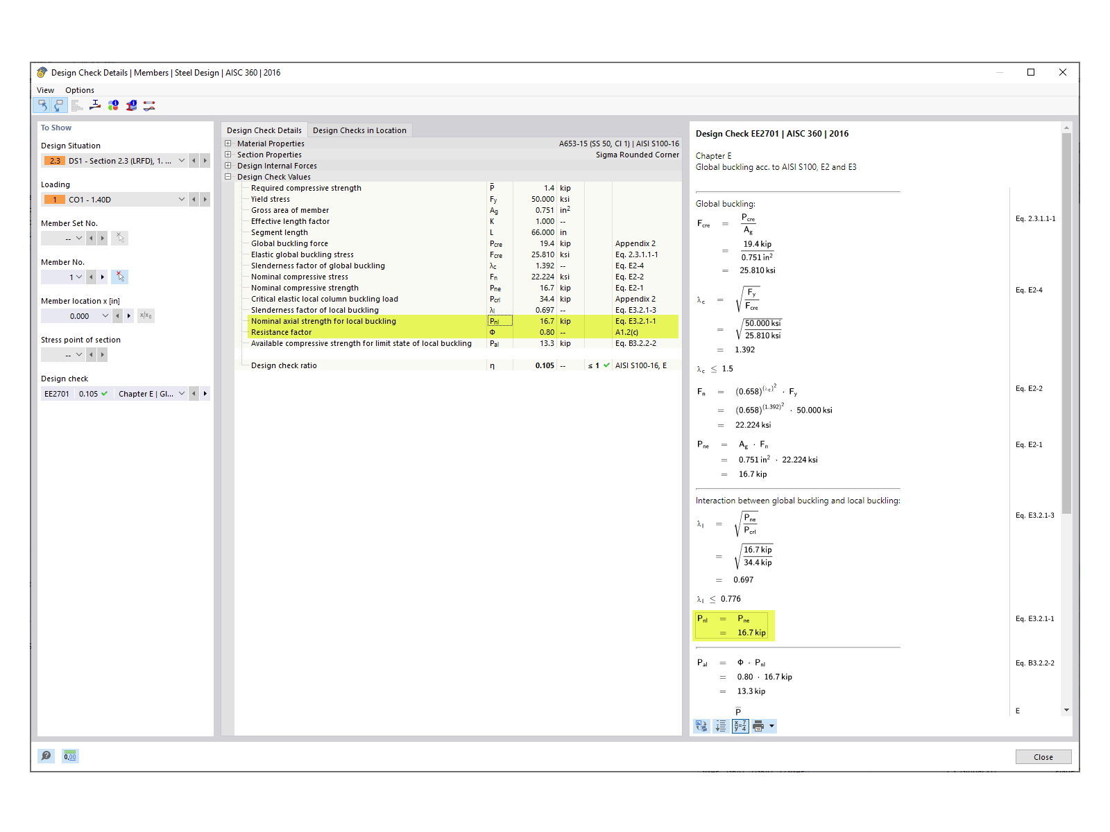 KB 001841 | Progettazione di acciaio AISI piegato a freddo utilizzando la sezione personalizzata in RFEM 6