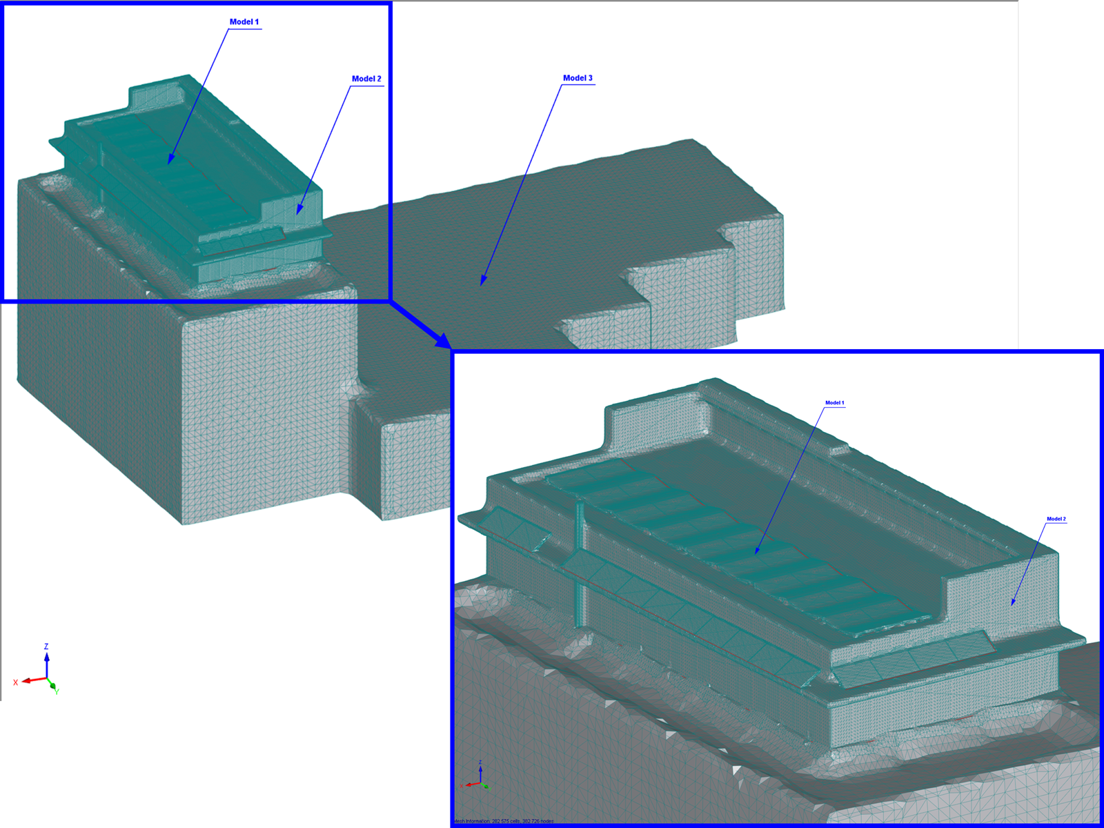 Shrink-wrapping Mesh Around the Model