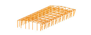 Officina industriale del legno con campata di 26,5 metri e 1.8000 m2 (© Maderas Besteiro)