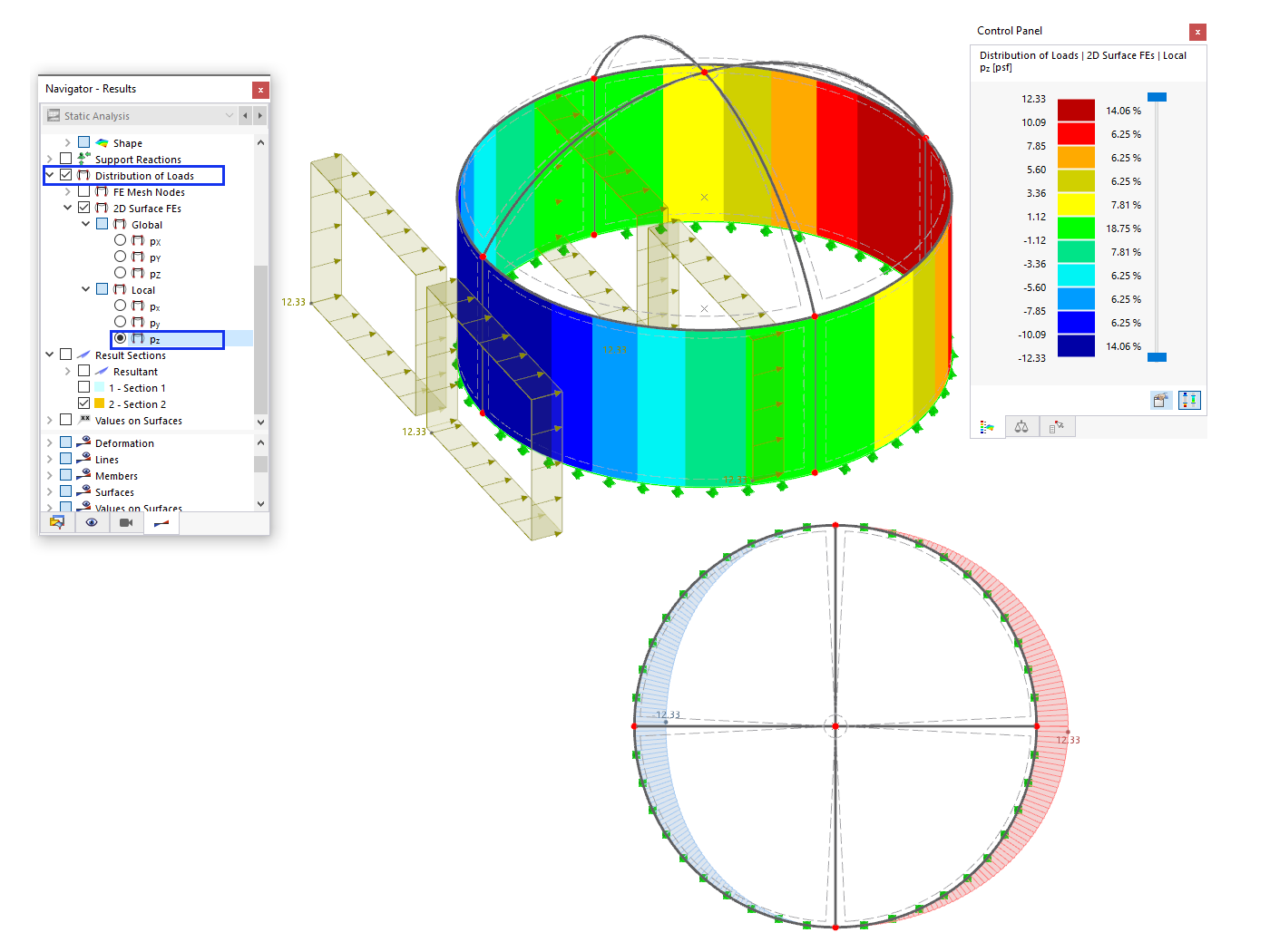 KB 001858 | Carichi del vento su strutture di copertura a cupola circolare secondo ASCE 7-22