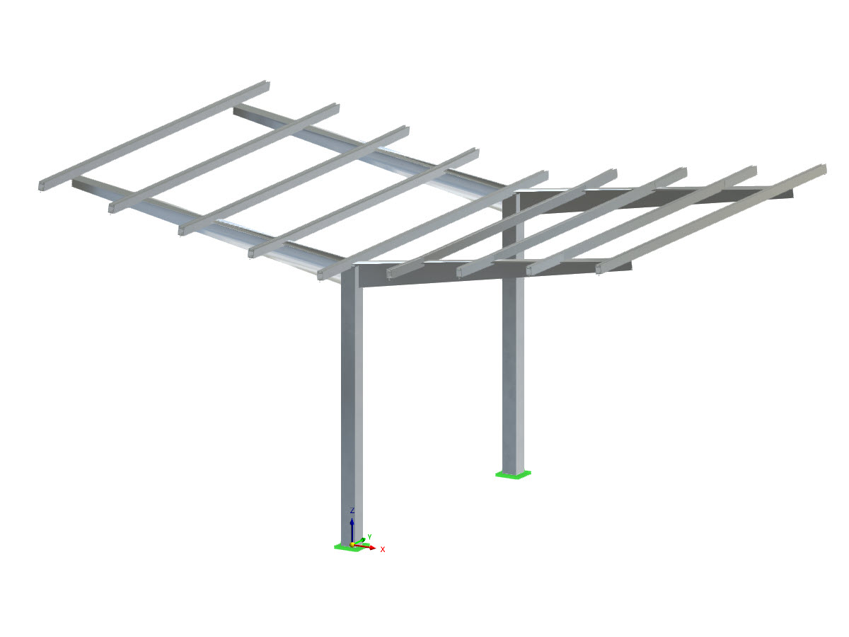 Posto auto coperto in alluminio | ADM 2020