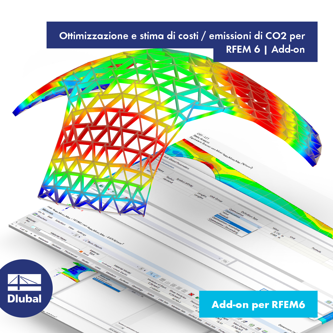 Ottimizzazione e stima dei costi / emissioni di CO₂ per RFEM 6 | Add-on