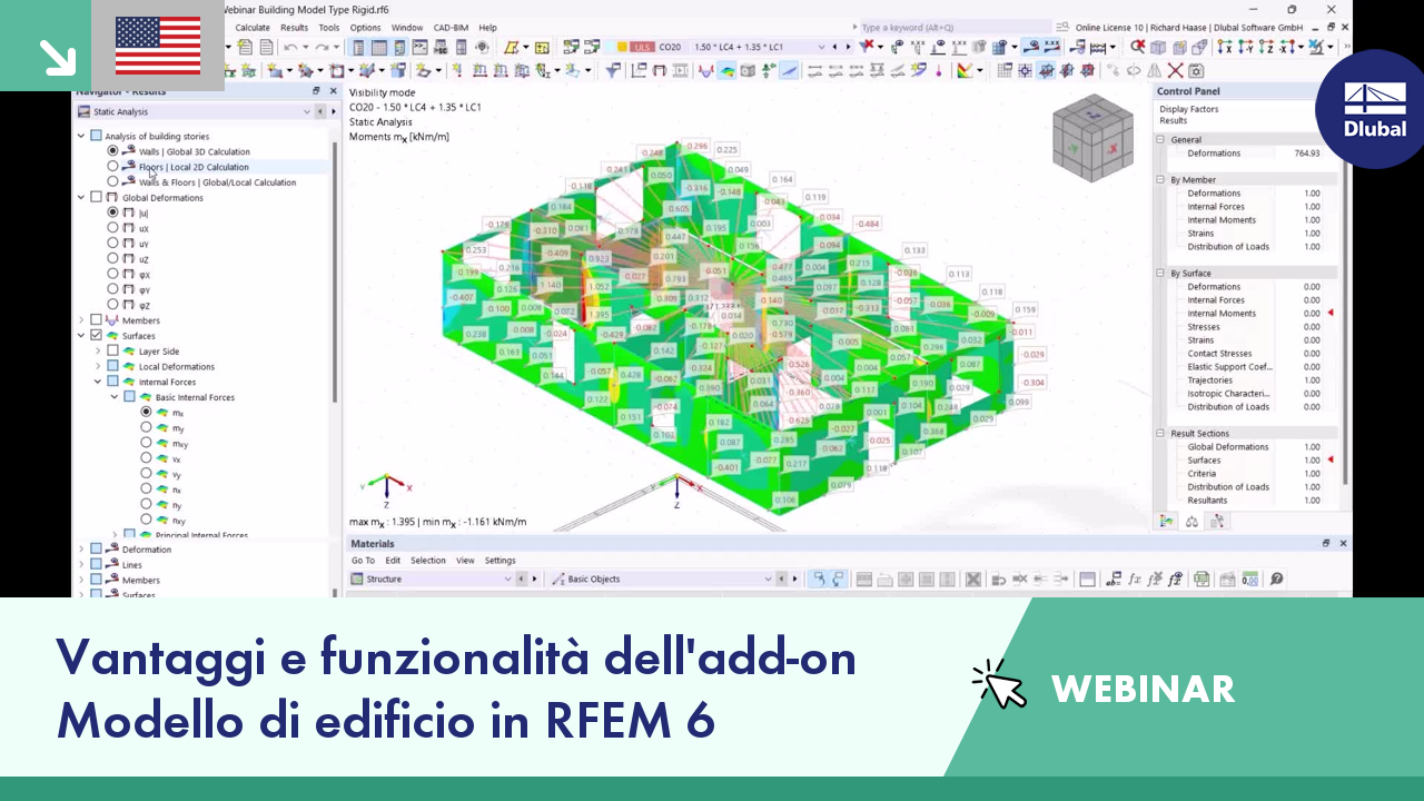 WEBINAR 005102  | Vantaggi e funzioni dell'add-on Modello edificio in RFEM 6