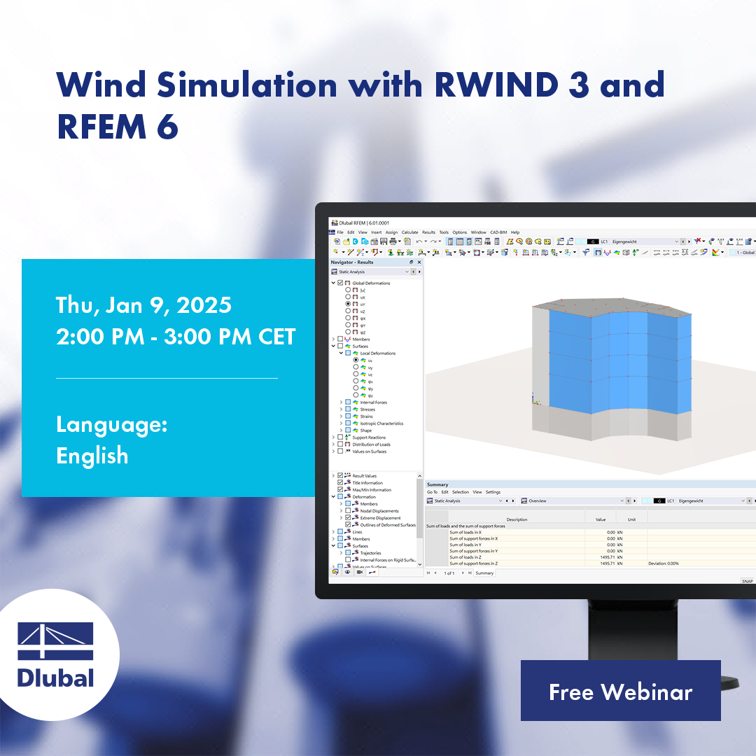 Simulazione del vento con RWIND 3 e RFEM 6